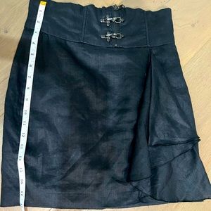 Sexy black mini skirt